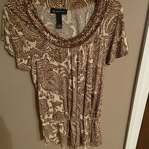 Gold sparkle tunic top